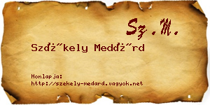 Székely Medárd névjegykártya